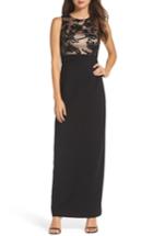 Women's Vince Camuto Sequin Crepe Column Gown