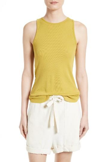 Women's Vince High Neck Tank - Green