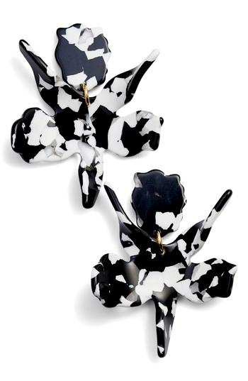 Women's Lele Sadoughi Small Paper Lily Drop Earrings