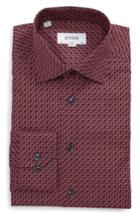 Men's Eton Slim Fit Print Dress Shirt - Red