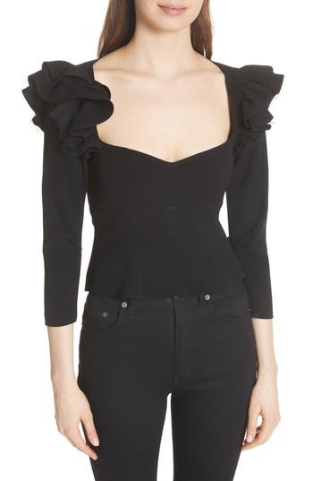 Women's Cinq A Sept Dahlia Top - Black