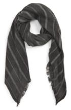 Women's Treasure & Bond Solid Ribbed Wrap Scarf, Size - Black