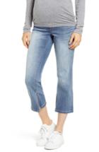 Women's 1822 Denim Slit Cuff Bootcut Maternity Jeans - Blue