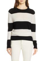 Women's Re/done Stripe Wool & Cashmere Sweater - Black