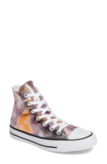 Women's Converse Chuck Taylor All Star Metallic Hi Sneaker M - Pink