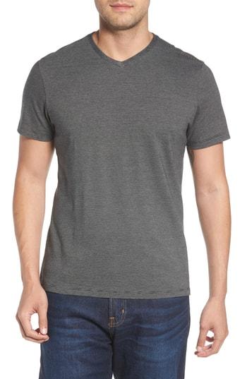 Men's Robert Barakett Royce V-neck T-shirt - Black