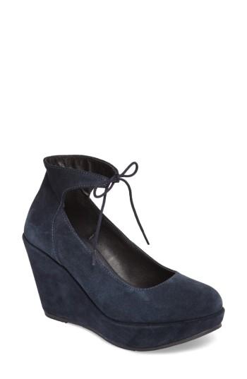 Women's Cordani Remo Ankle Tie Platform Wedge .5us / 35eu - Blue