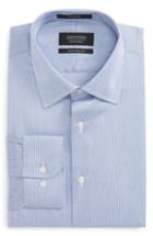 Men's Nordstrom Men's Shop Traditional Fit Stripe Dress Shirt .5 32/33 - Blue