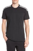 Men's Adidas Perforated Striped T-shirt - Black