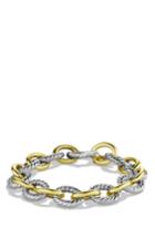 Women's David Yurman 'oval' Large Link Bracelet With Gold