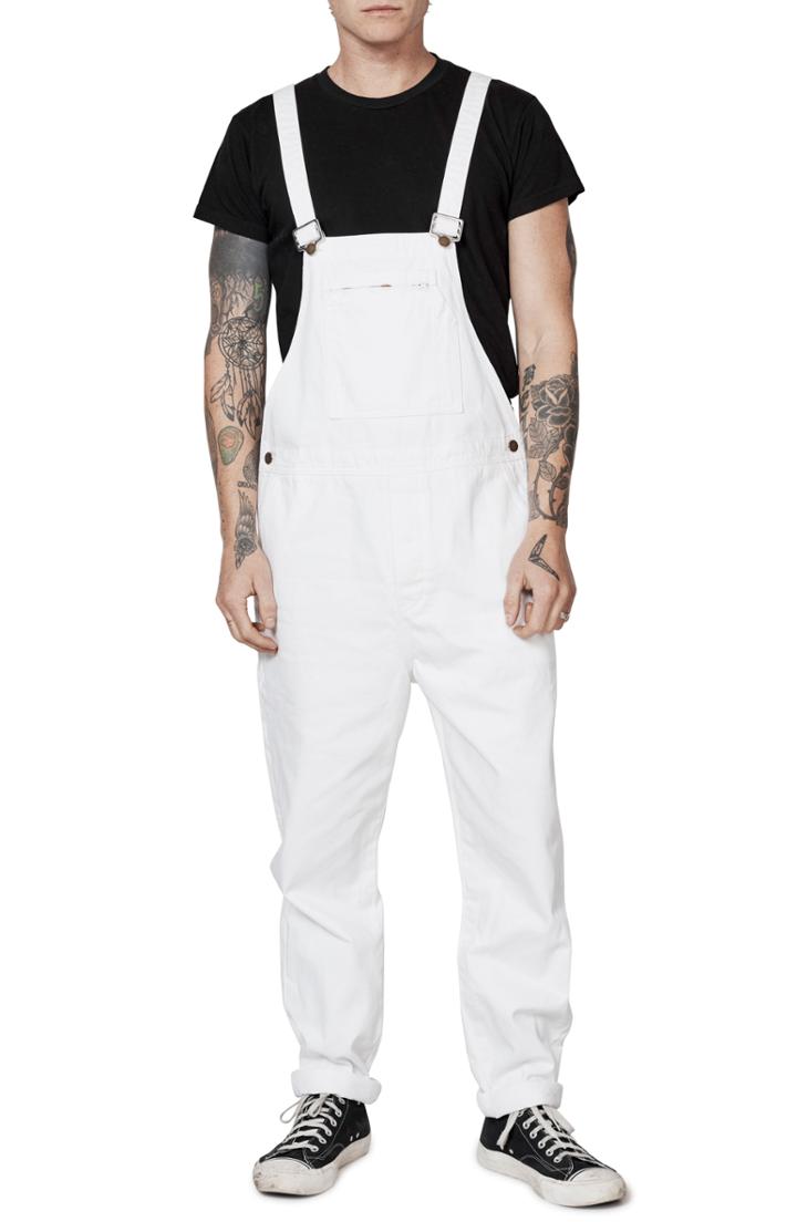 Men's Rolla's Trade Twill Overalls - White