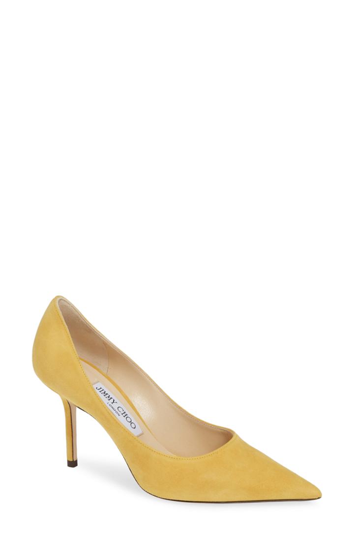 Women's Jimmy Choo Love Pump Us / 35eu - Yellow