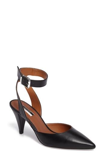 Women's Topshop Jessa Ankle Strap Pump .5us / 37eu - Black
