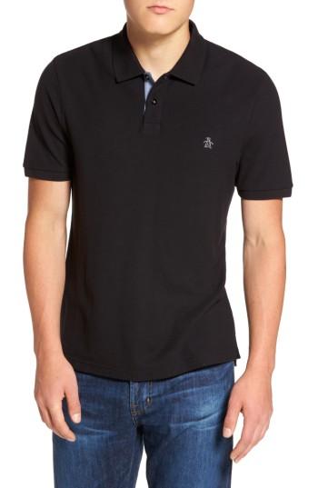 Men's Original Penguin Daddy Pique Polo - Black