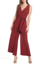 Women's French Connection Bessie Crepe Jumpsuit - Red