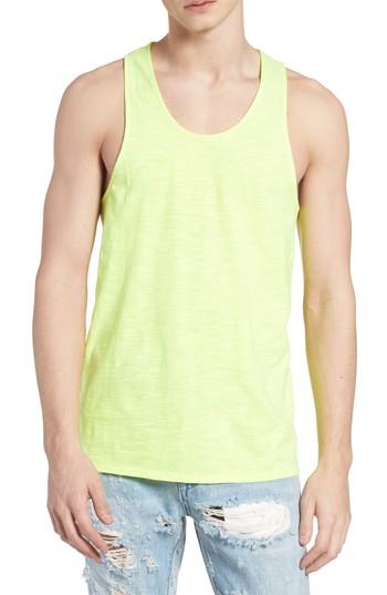Men's The Rail Slubbed Racer Back Tank - Yellow