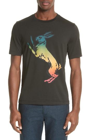 Men's Paul Smith Rabbit Print T-shirt - Black