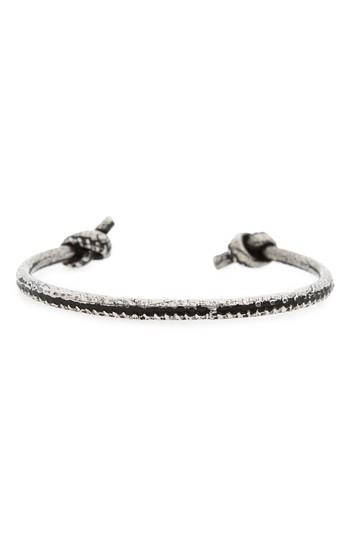 Men's Eleventy Silver Cuff Bracelet