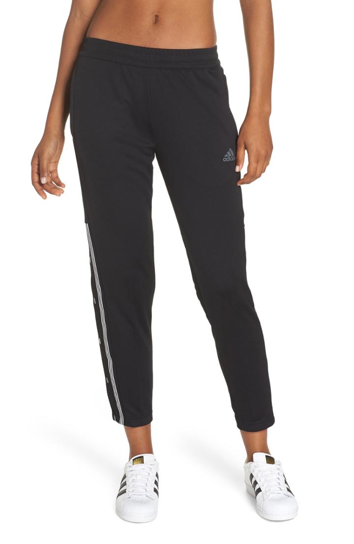 Women's Adidas Snap Ankle Pants - Black
