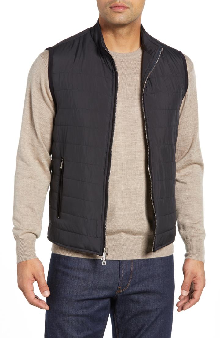 Men's Peter Millar Collection All Weather Vest - Blue/green