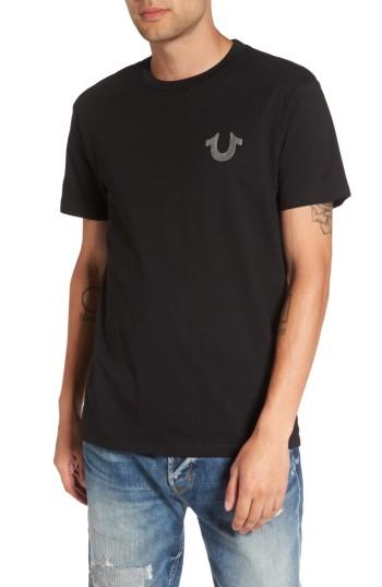 Men's True Religion Silver Buddha T-shirt, Size - Black