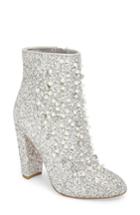 Women's Jessica Simpson Starlite Embellished Bootie .5 M - Metallic