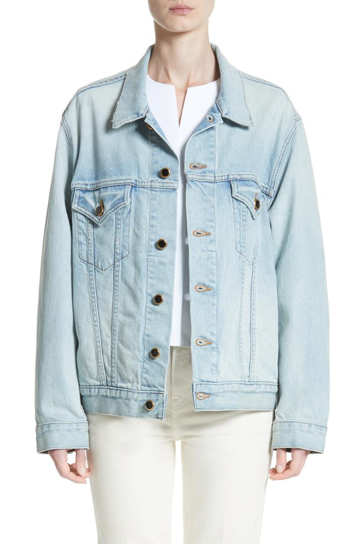 Women's Khaite Cate Oversize Denim Jacket