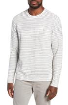 Men's Michael Bastian Stripe Long Sleeve Pocket T-shirt - Beige