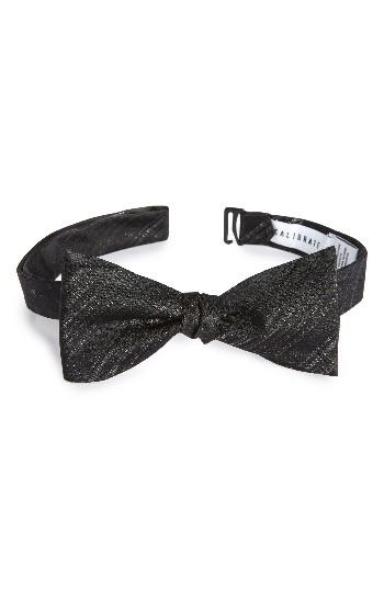 Men's Calibrate Stripe Silk Blend Bow Tie