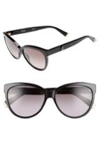 Women's Max Mara Moderii 57mm Gradient Cat Eye Sunglasses - Black
