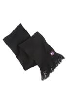 Women's Canada Goose Knit Merino Wool Tassel Scarf