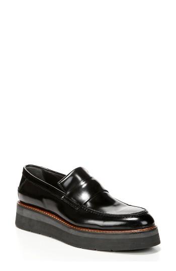 Women's Vince Dorsey Platform Loafer M - Black