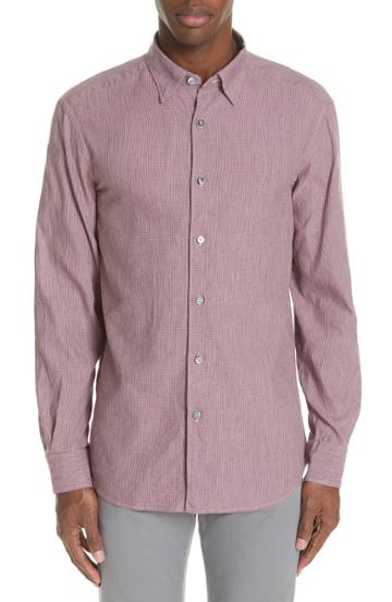 Men's Ermenegildo Zegna Regular Fit Print Sport Shirt - Purple