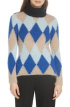 Women's Frame Popcorn Stitch Wool Blend Sweater