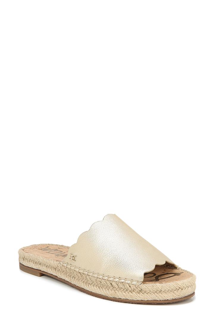 Women's Sam Edelman Andy Slide Sandal M - Metallic