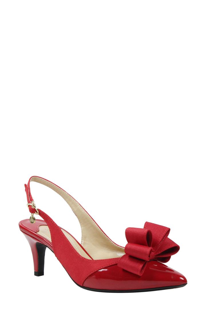 Women's J. Renee Gabino Slingback Pump .5 B - Red