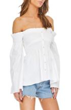Women's Astr The Label Shelby Off The Shoulder Top - White