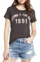 Women's Junk Food Keeping It Fun Since 1991 Tee, Size - Black