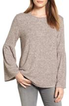 Women's Gibson Bell Sleeve Cozy Fleece Pullover, Size - Pink