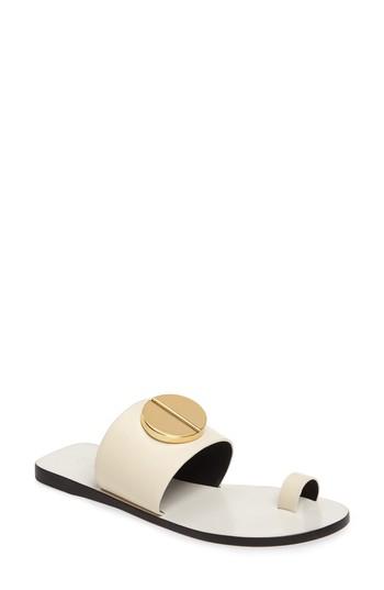 Women's Mercedes Castillo Fallon Toe-loop Sandal M - White