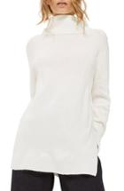 Women's Topshop Oversize Turtleneck Sweater Us (fits Like 0-2) - Ivory