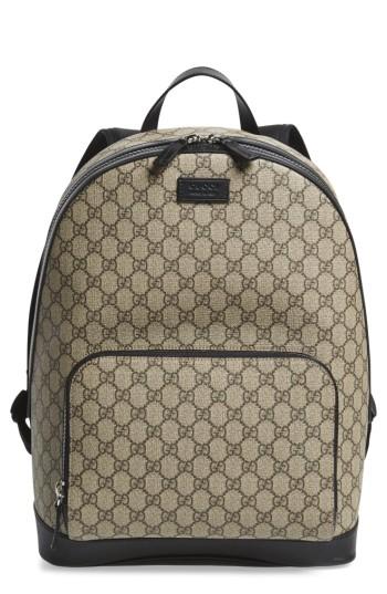 Men's Gucci Eden Canvas Backpack - Brown