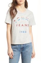 Women's Tommy Jeans Embroidered Graphic Tee - Grey