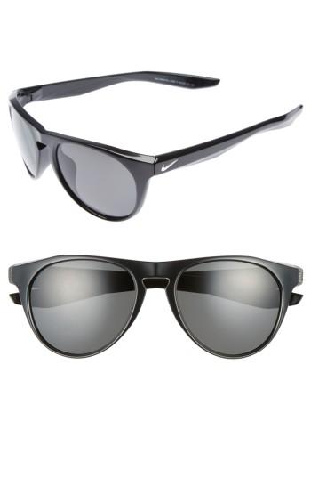 Men's Nike Essential Jaunt 56mm Polarized Sunglasses - Matte Black