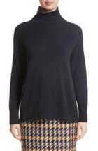 Women's Lafayette 148 New York Cashmere Oversize Turtleneck Sweater - Blue