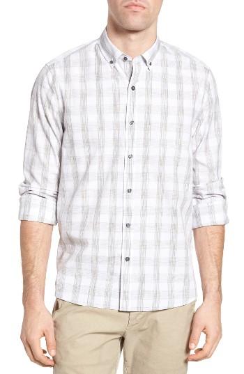 Men's Michael Bastian Button Down Spread Collar Sport Shirt, Size - Grey