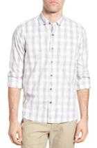 Men's Michael Bastian Button Down Spread Collar Sport Shirt, Size - Grey