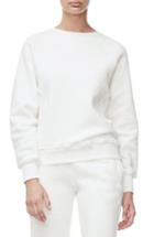 Women's Good American Good Sweats The Not-so-basic Crew Sweatshirt - White