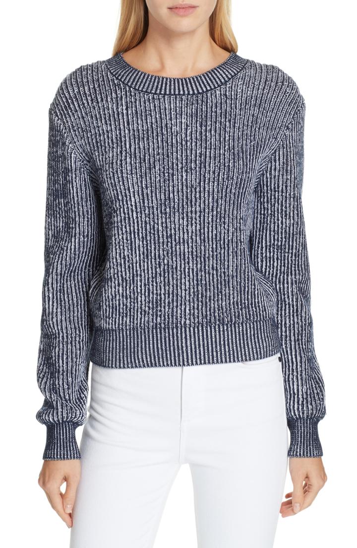 Women's Milly Plaited Rib Sweater - White