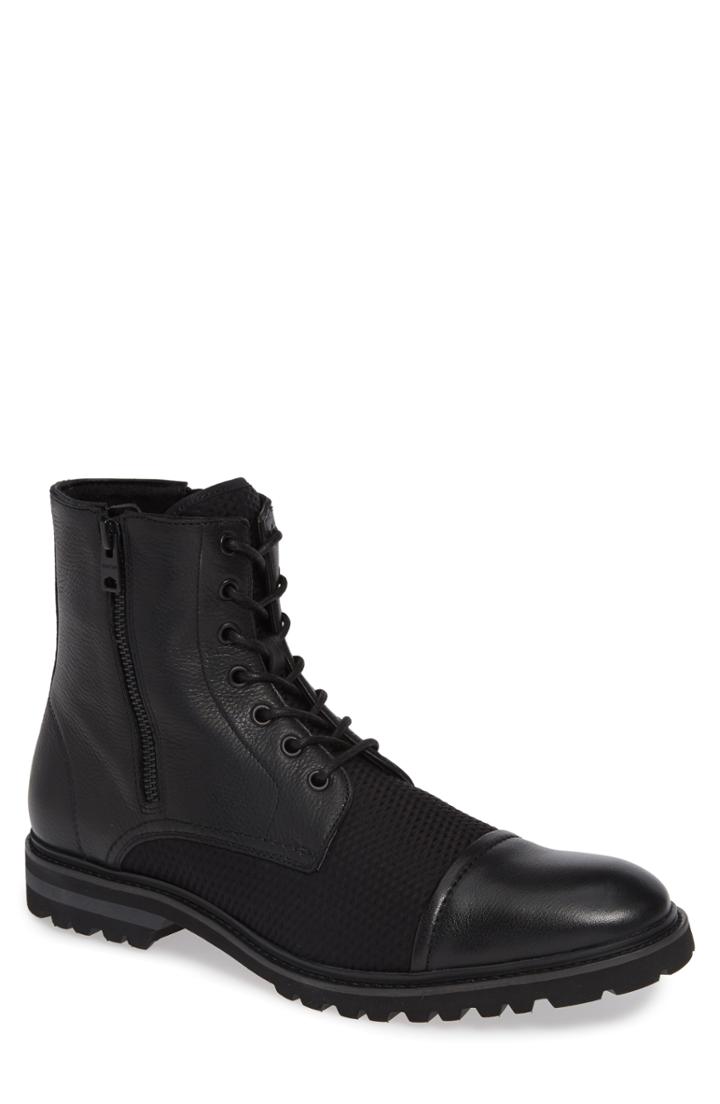 Men's Reaction Kenneth Cole Daxten Mixed Media Boot M - Black